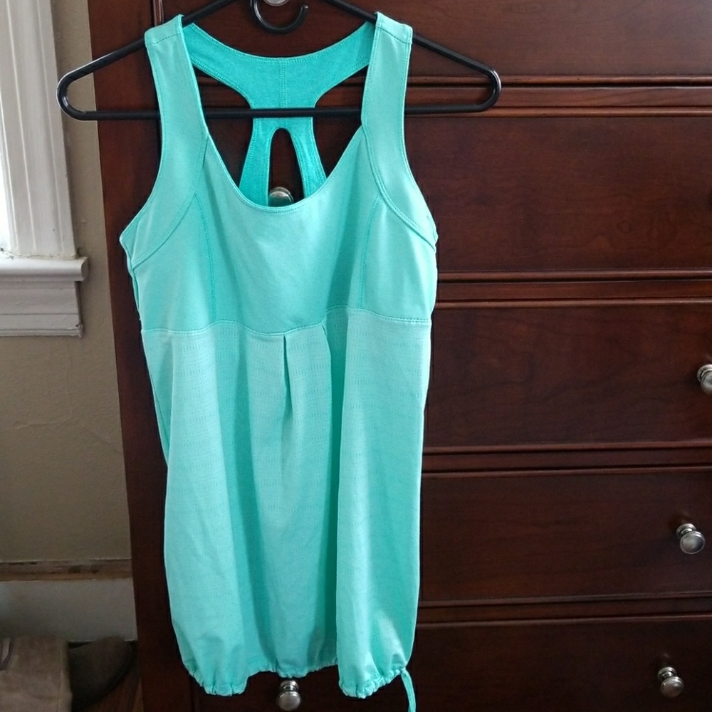 Aqua workout tank top